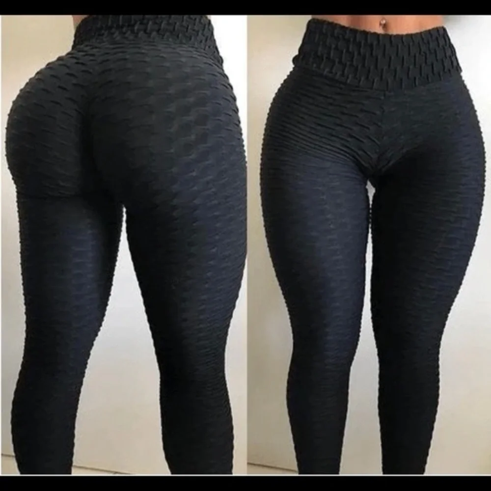 Black Yoga Leggings Capri Anti-Cellulite